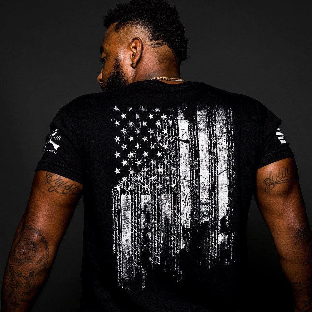 1776 Flag Tee - Black - Image 2