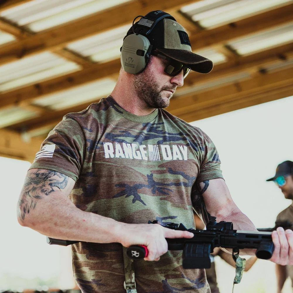 Men's Range Day T-Shirt - Woodland Camo - Image 4