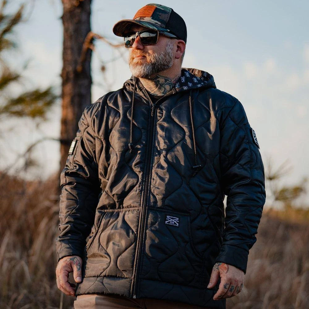 Grunt Style Woobie Full-Zip Hoodie - Black - Image 5