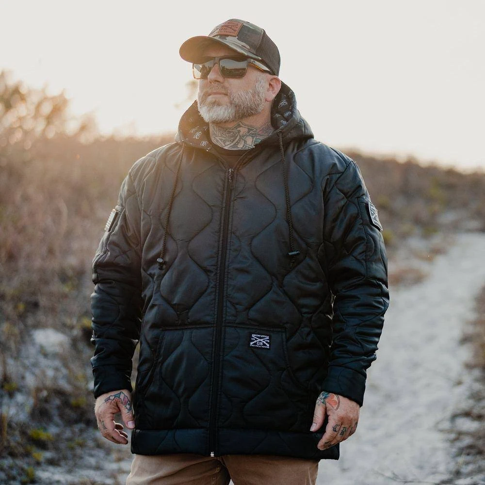 Grunt Style Woobie Full-Zip Hoodie - Black - Image 4