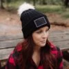 Accessories Logo Pom-Pom Beanie - Black