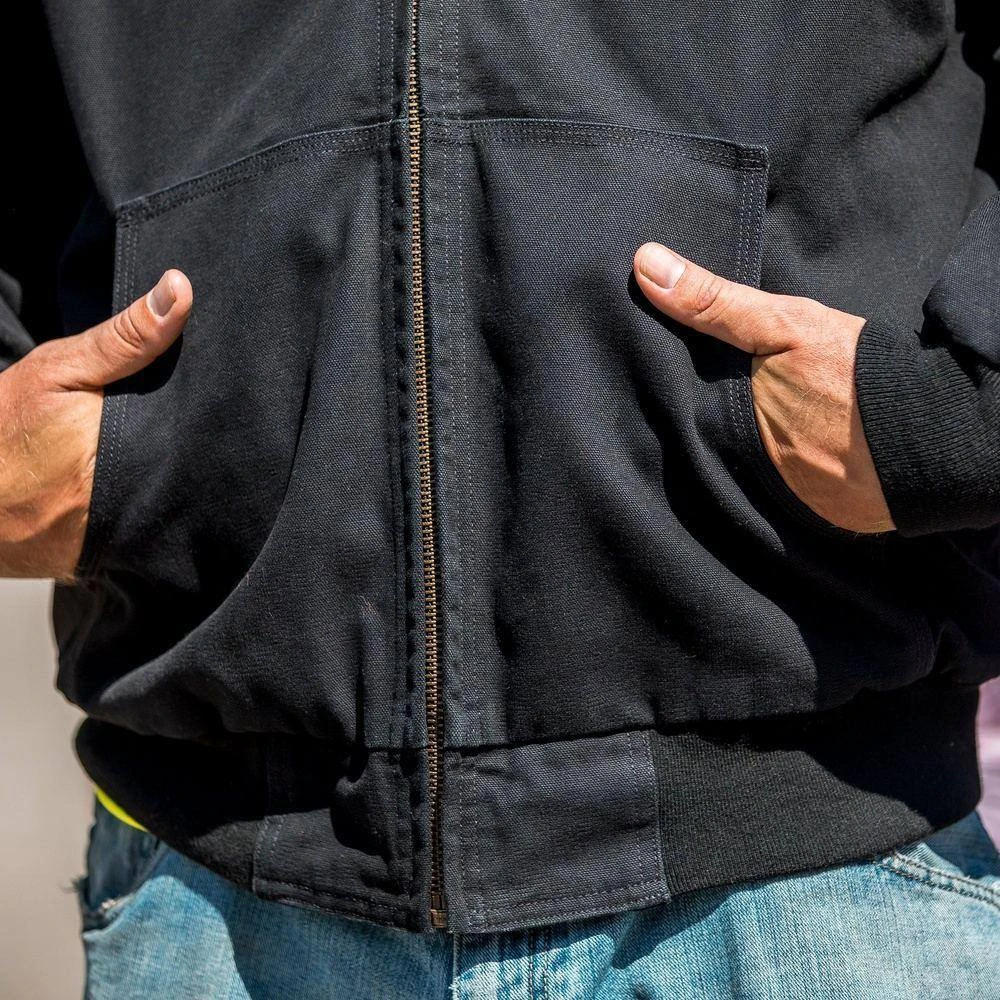 Men's Hooded Field Jacket - Black - Image 5