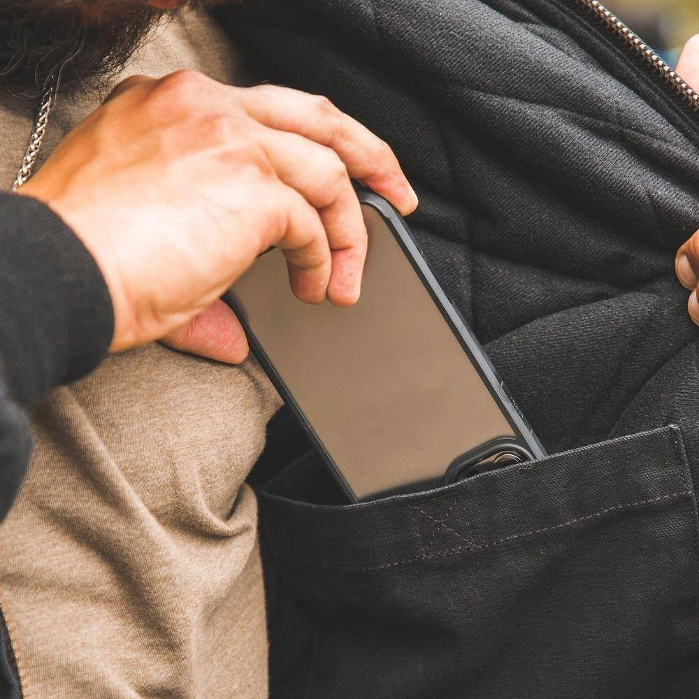 Men's Hooded Field Jacket - Black - Image 7