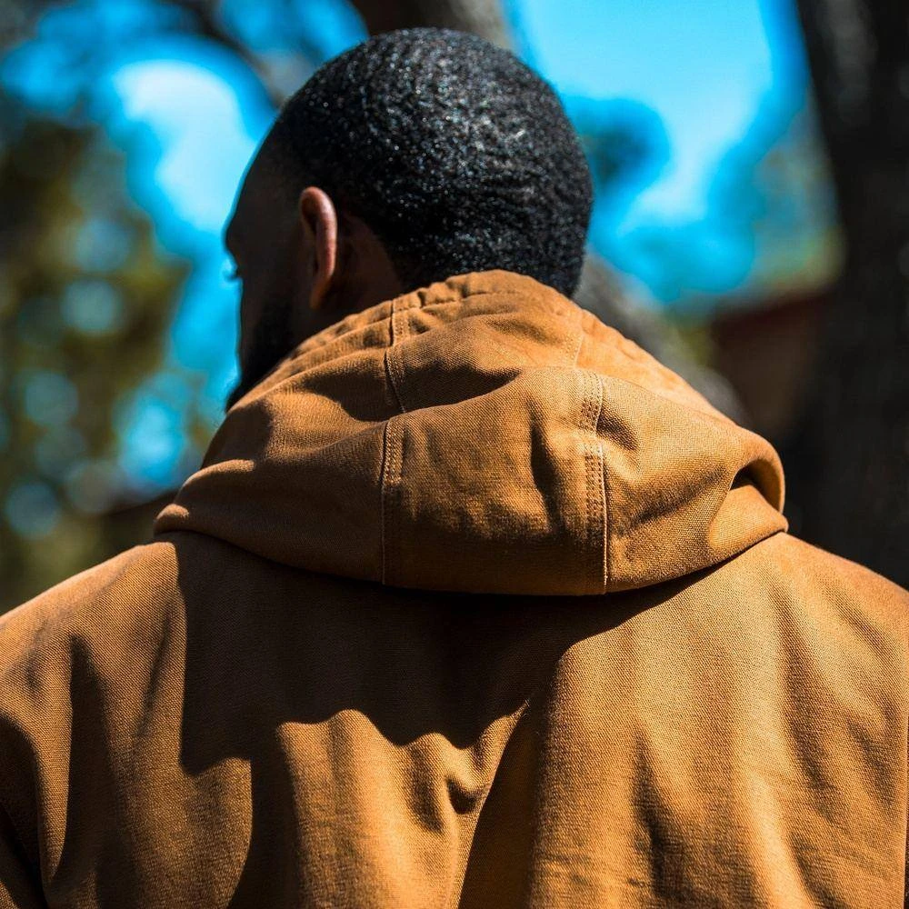 Men's Hooded Field Jacket - Saddle - Image 8