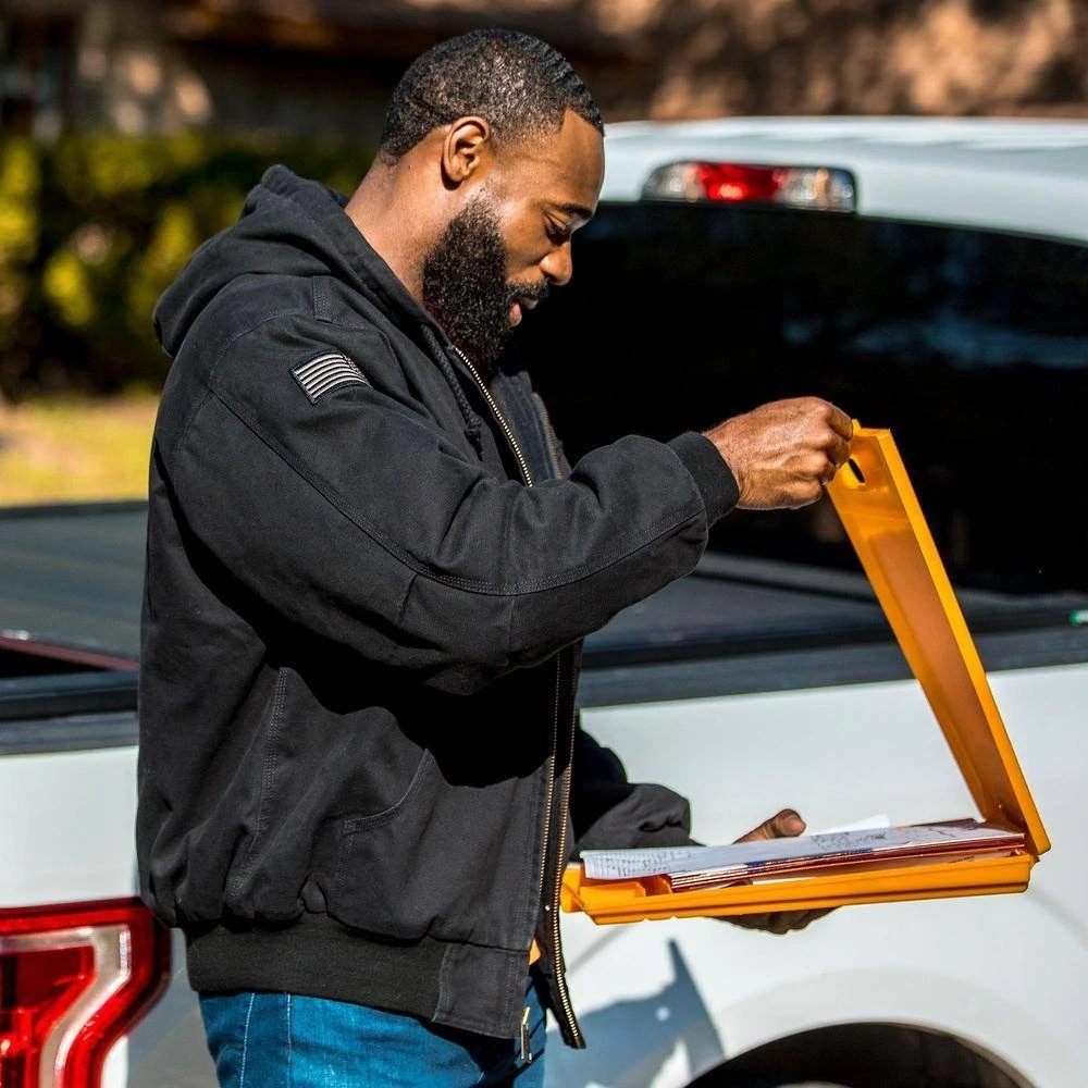 Men's Hooded Field Jacket - Black - Image 4