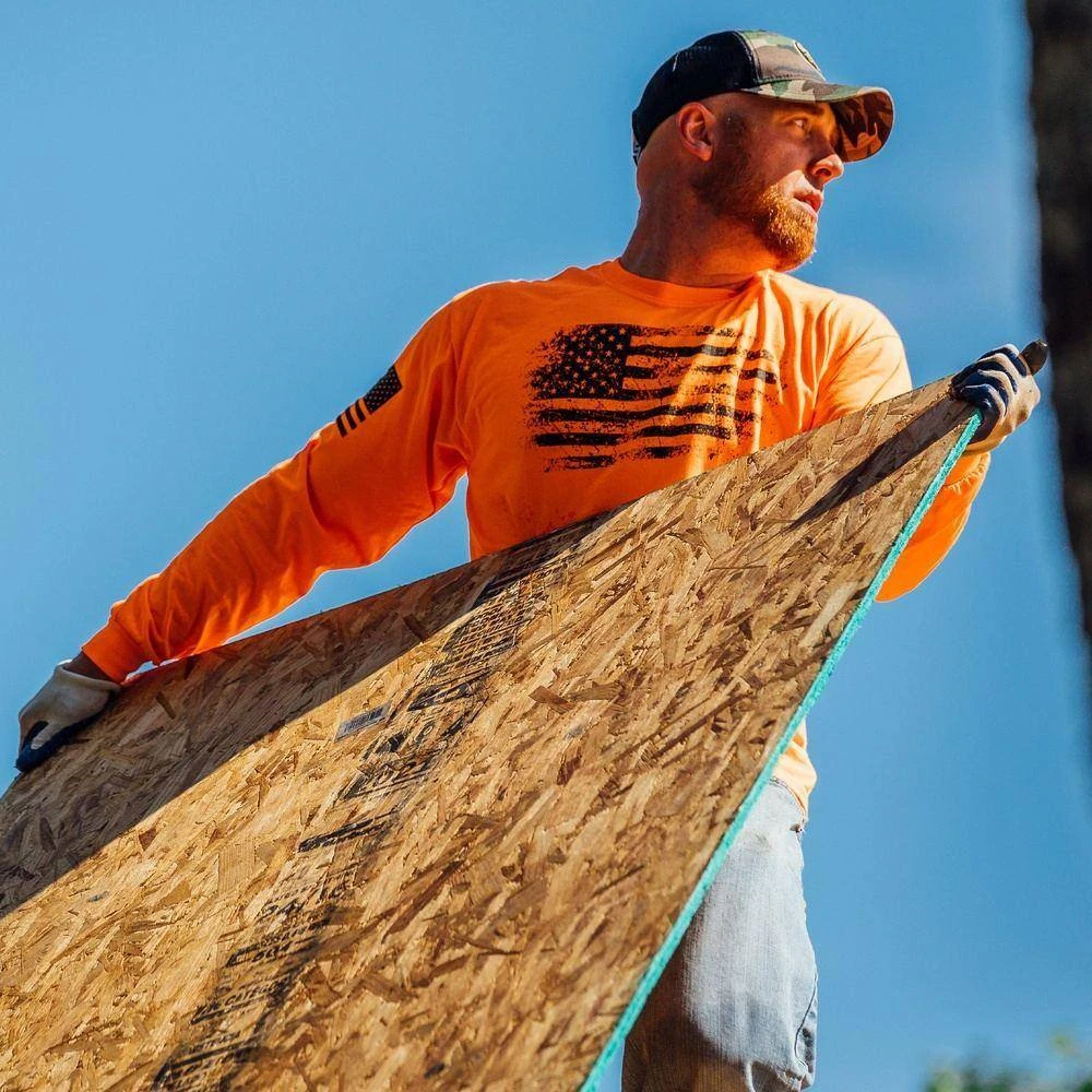 Vintage American Long Sleeve - Safety Orange - Image 3