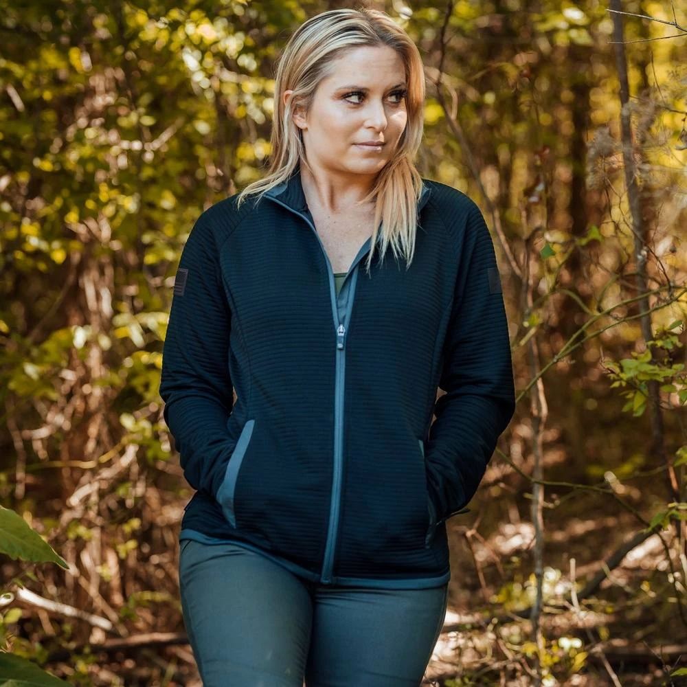 Women's Ribbed Fleece - Black