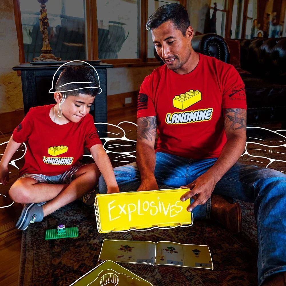 Landmine T-Shirt - Red - Image 2