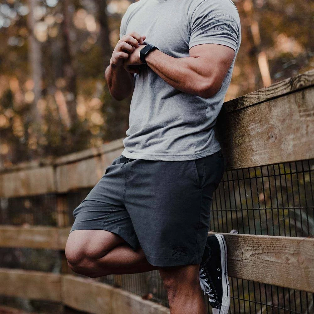 Men's Utility Shorts 2.0 - Charcoal - Image 3