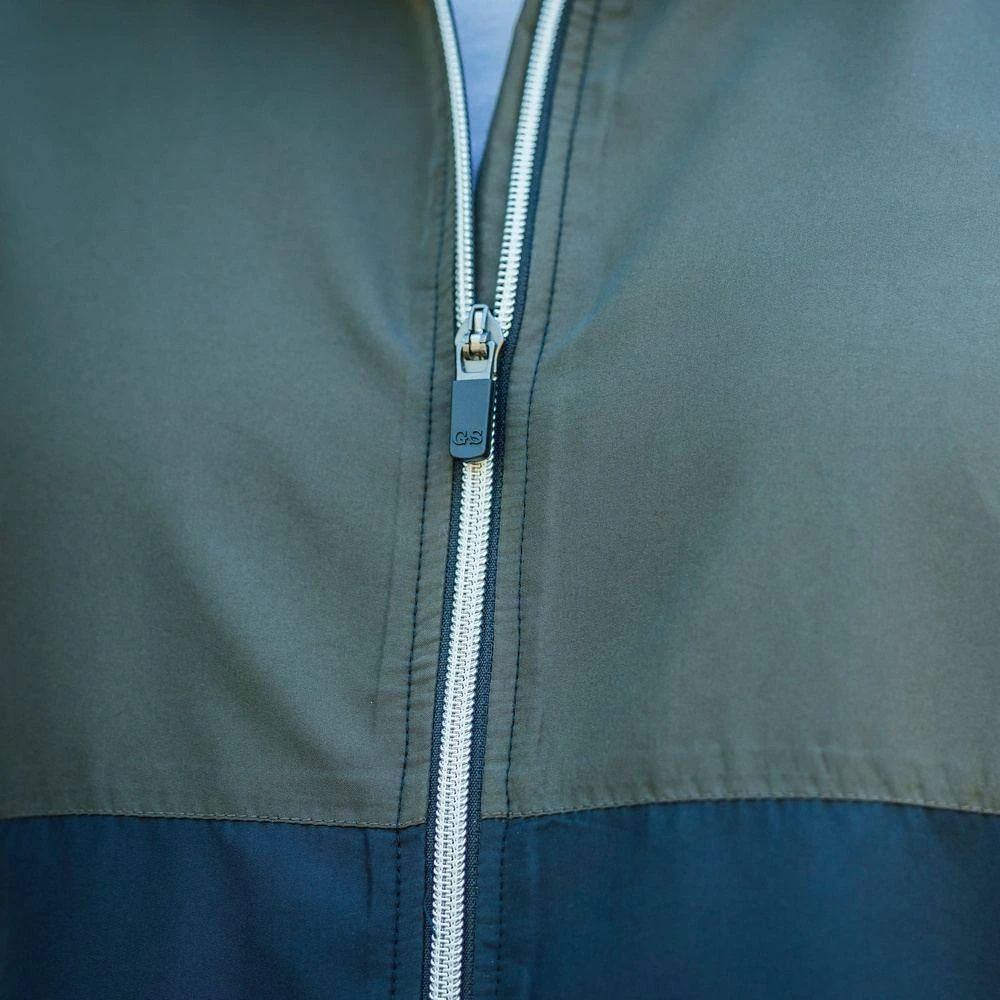 Grunt Style Windbreaker - Black & Olive - Image 5