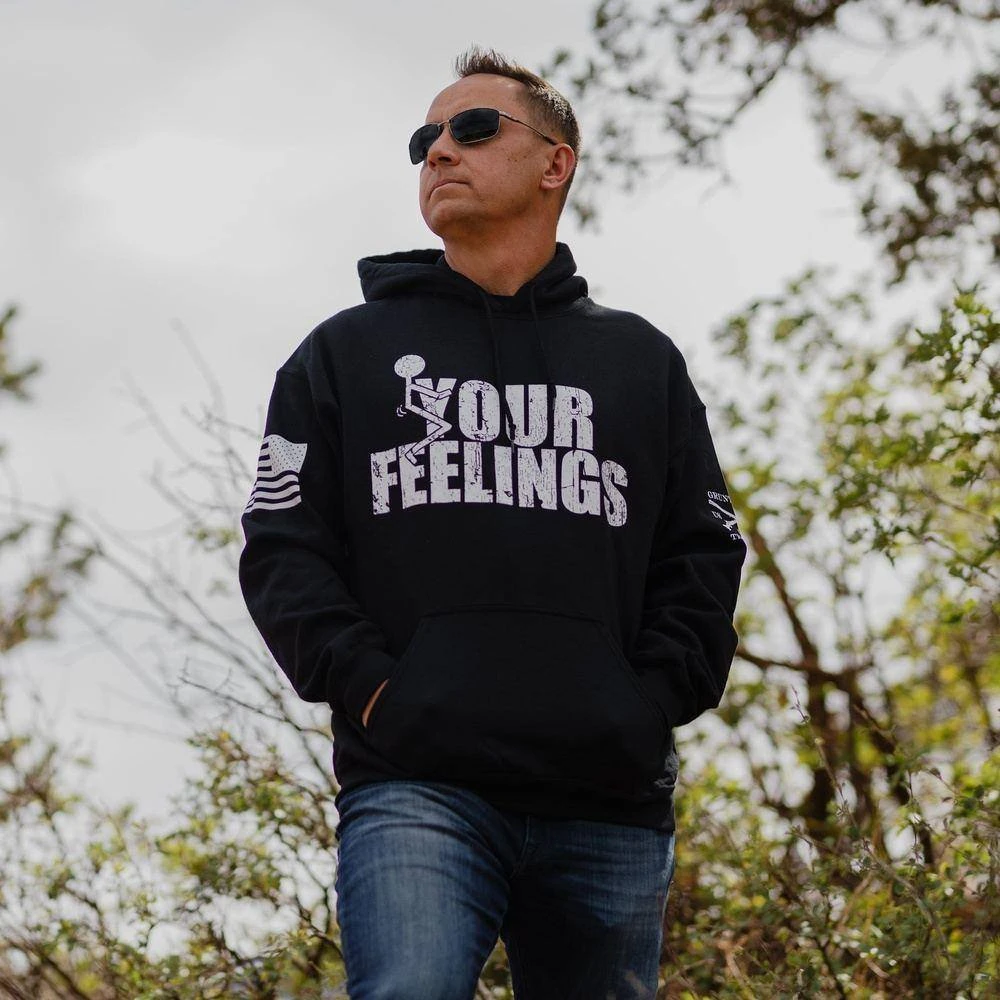F*ck Your Feelings Hoodie - Black - Image 4