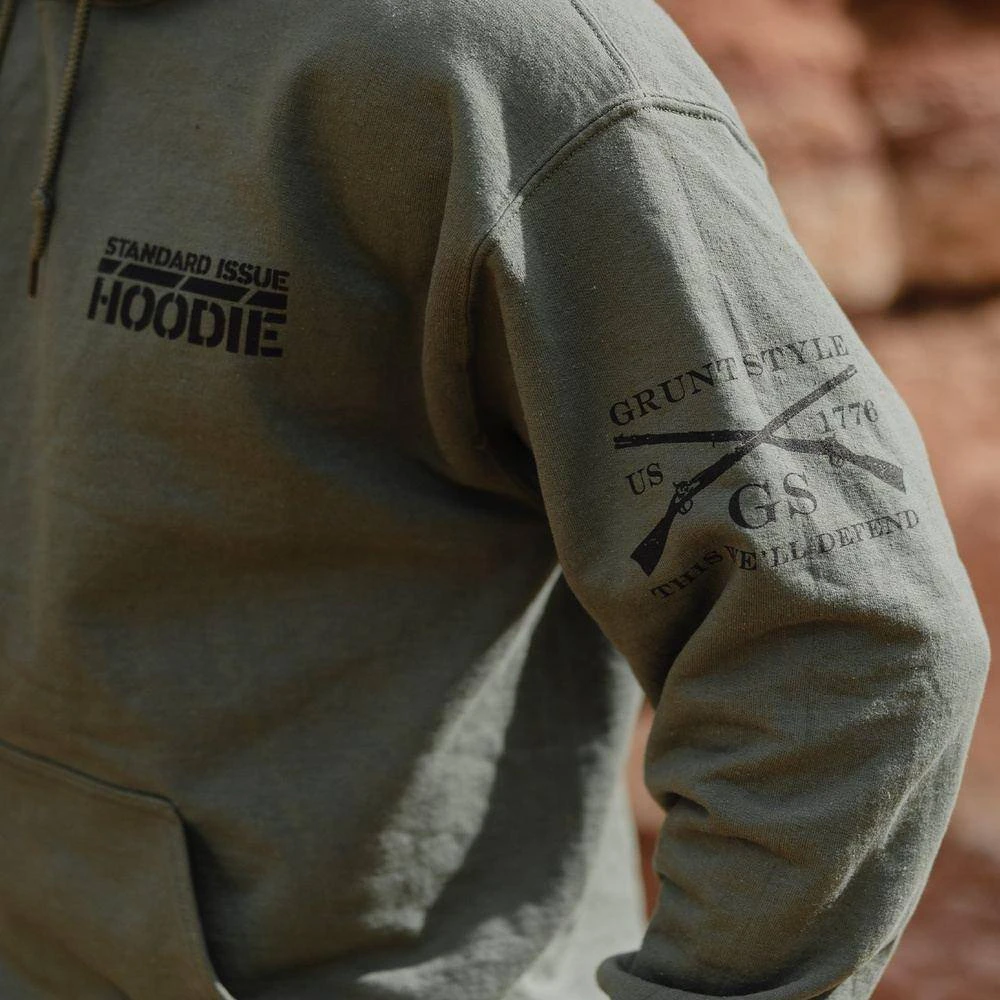 This Is My Hoodie Sweatshirt - Military Green - Image 5