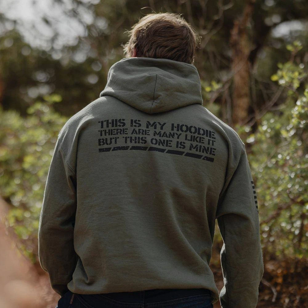 This Is My Hoodie Sweatshirt - Military Green - Image 2