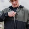 Grunt Style Windbreaker - Black & Olive