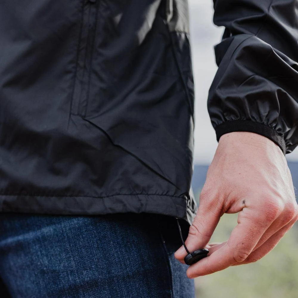 Grunt Style Windbreaker - Black & Olive - Image 4