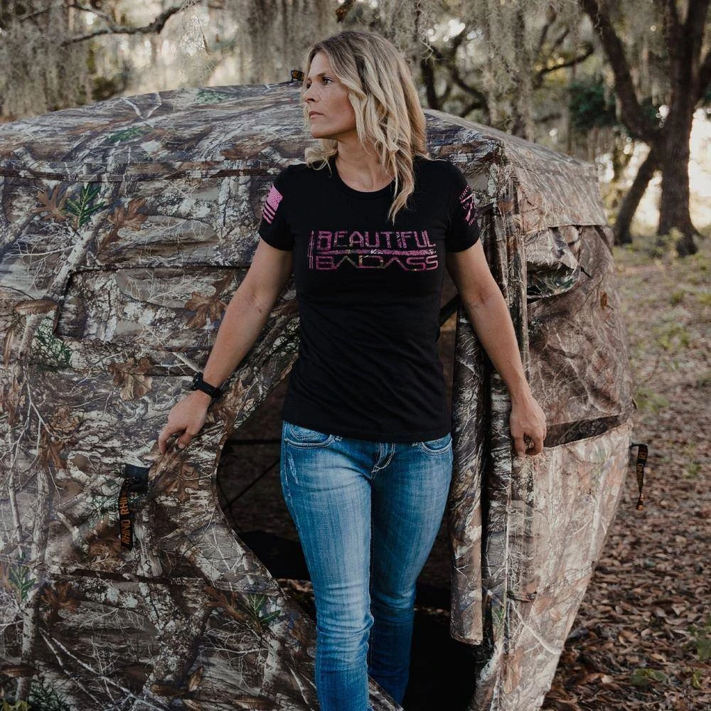 Women's Realtree Xtra® - Beautiful Badass T-Shirt - Black - Image 4