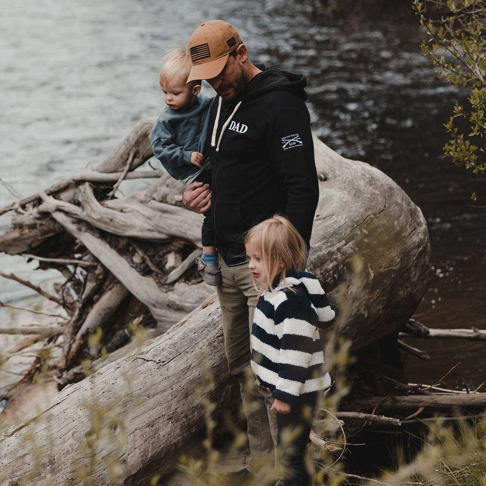 Men's Dad Defined Full-Zip Hoodie - Black - Image 3