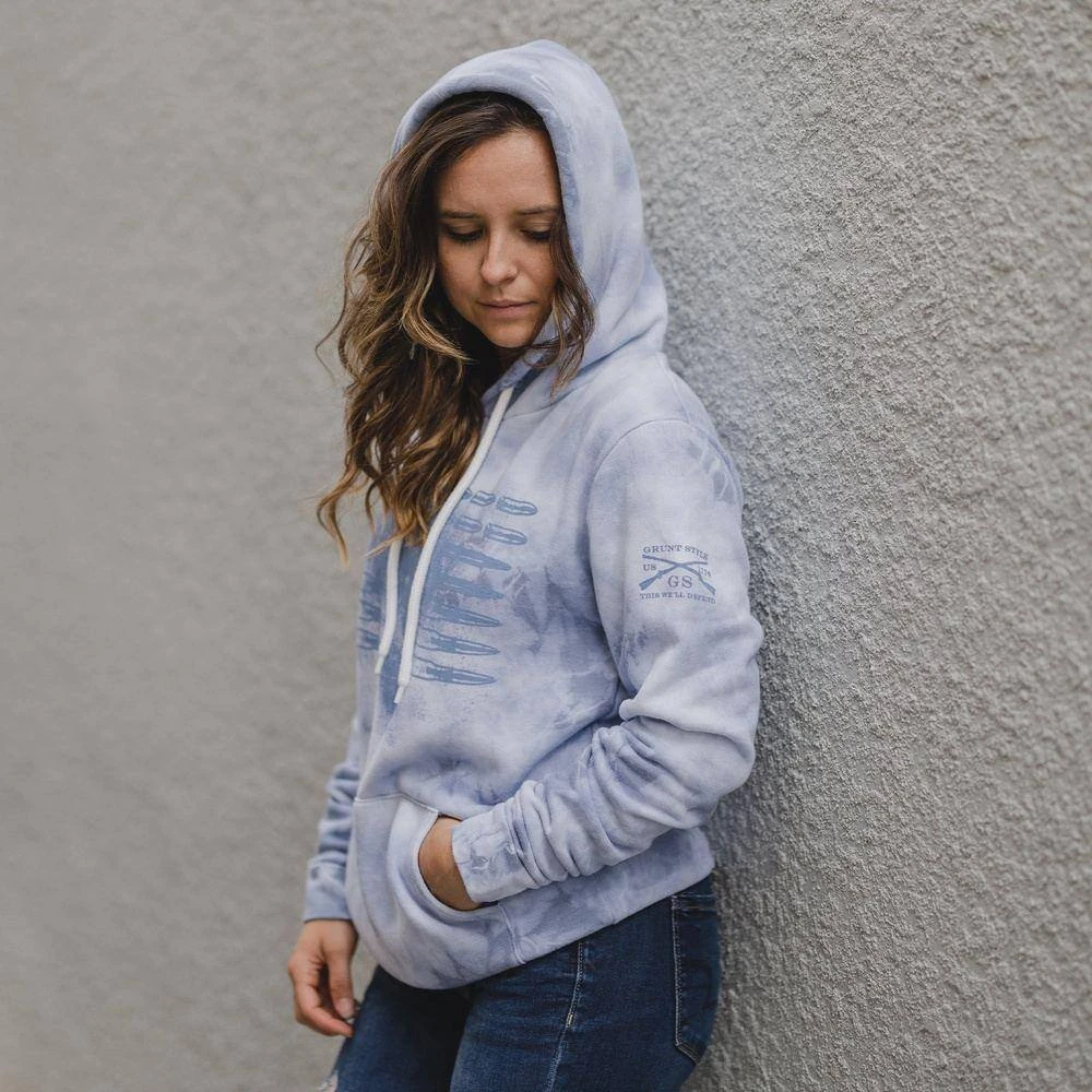 Women's Ammo Flag Hoodie - Infinity Wash - Image 3