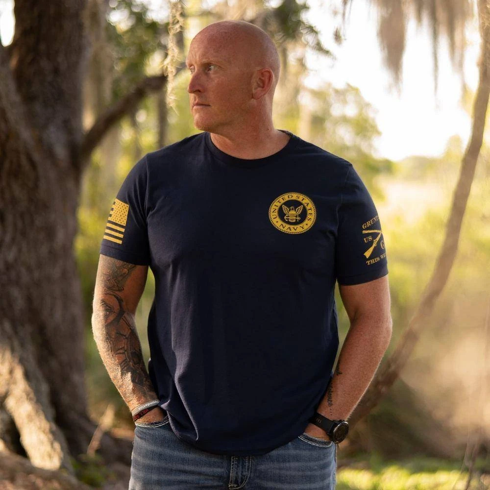 USN - Navy Colors 2.0 T-Shirt - Navy - Image 2