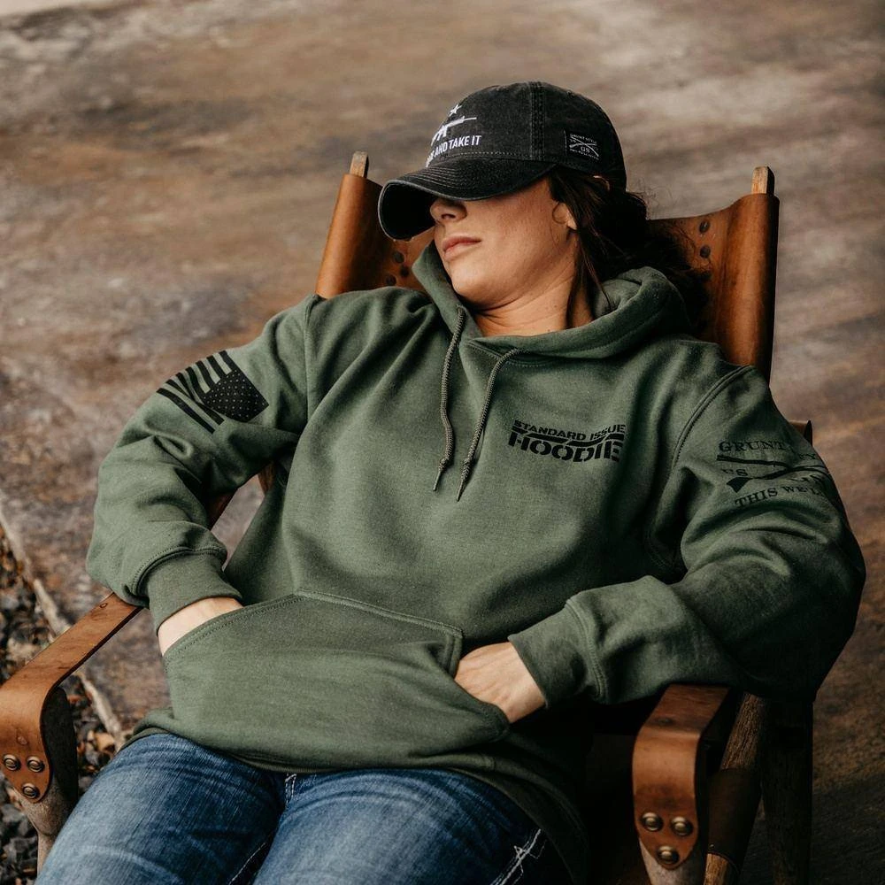 This Is My Hoodie Sweatshirt - Military Green - Image 3