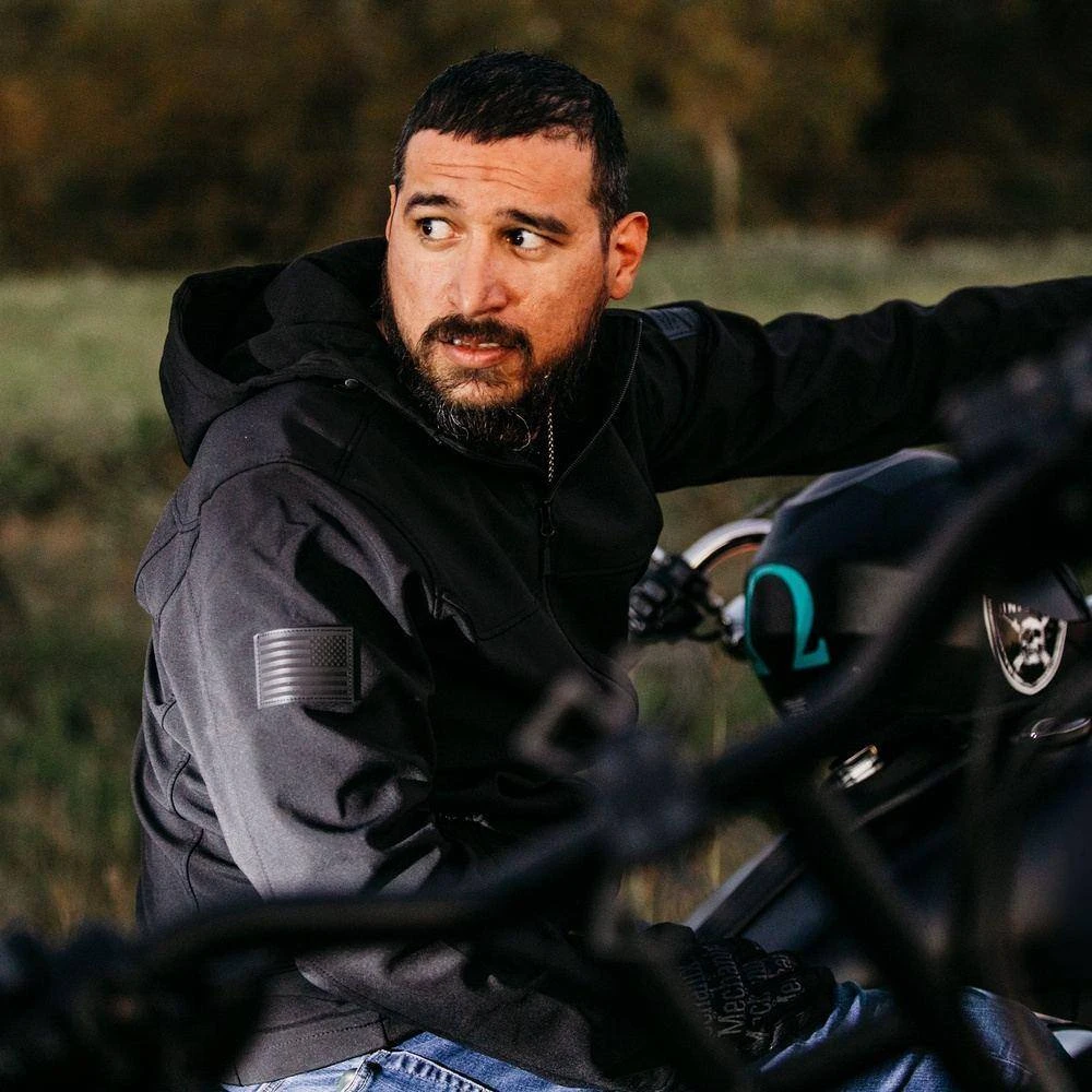 Men's Soft Shell Hoodie - Black - Image 2