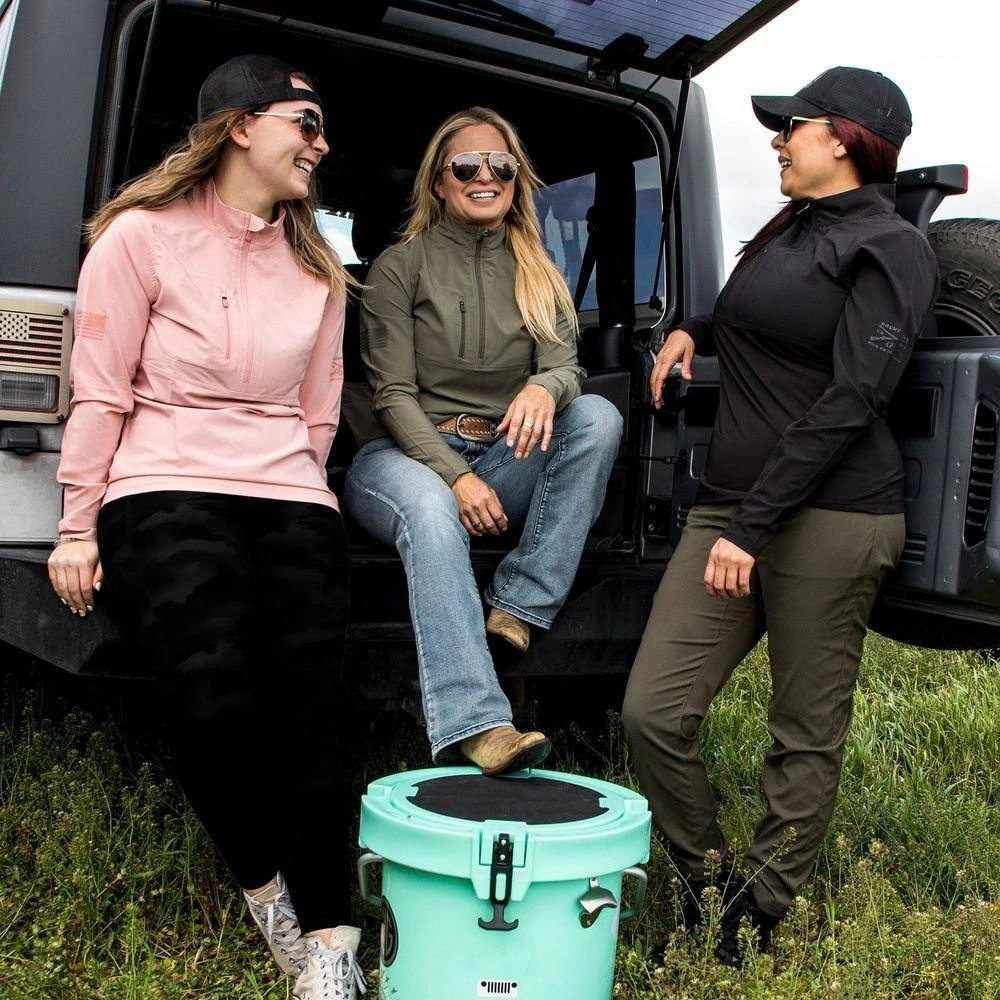 Women's Range 1/4 Zip - Olive - Image 4