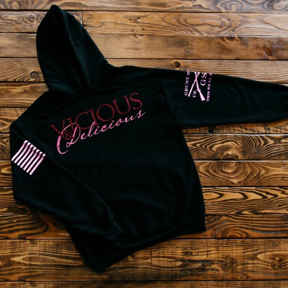 Women's Vicious & Delicious Hoodie - Black - Image 6