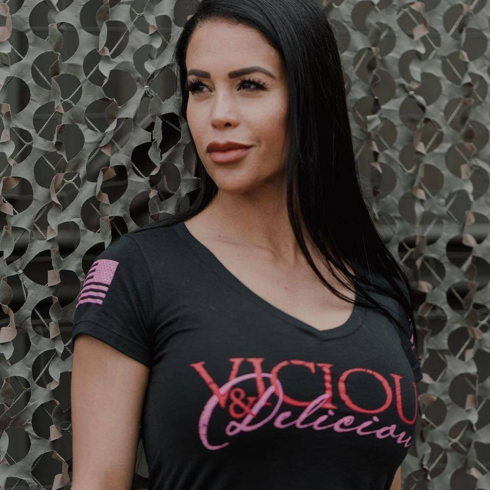 Women's Vicious & Delicious V-Neck - Black