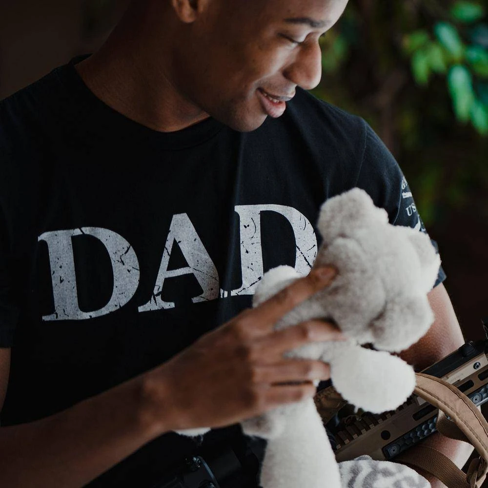 Dad Defined T-Shirt - Black - Image 4