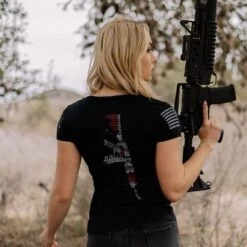Women's Second Amendment 2.0 V-Neck - Black
