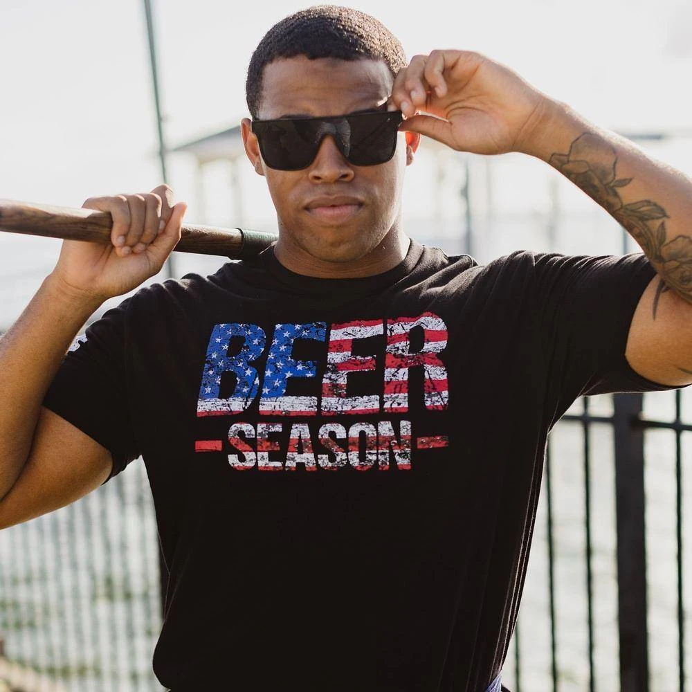 Beer Season T-Shirt - Black - Image 4
