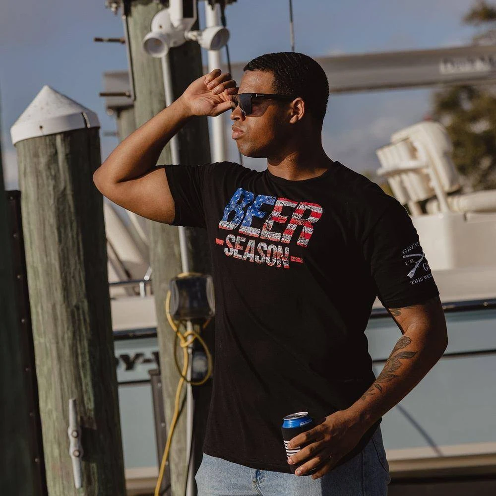 Beer Season T-Shirt - Black - Image 2