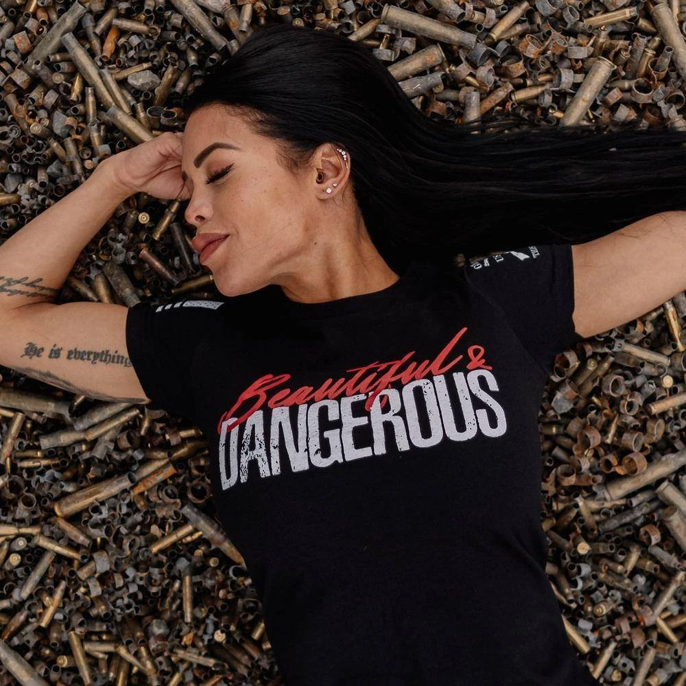Women's Beautiful & Dangerous T-Shirt - Black - Image 3