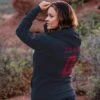 Women's Zero F's Given Hoodie - Navy