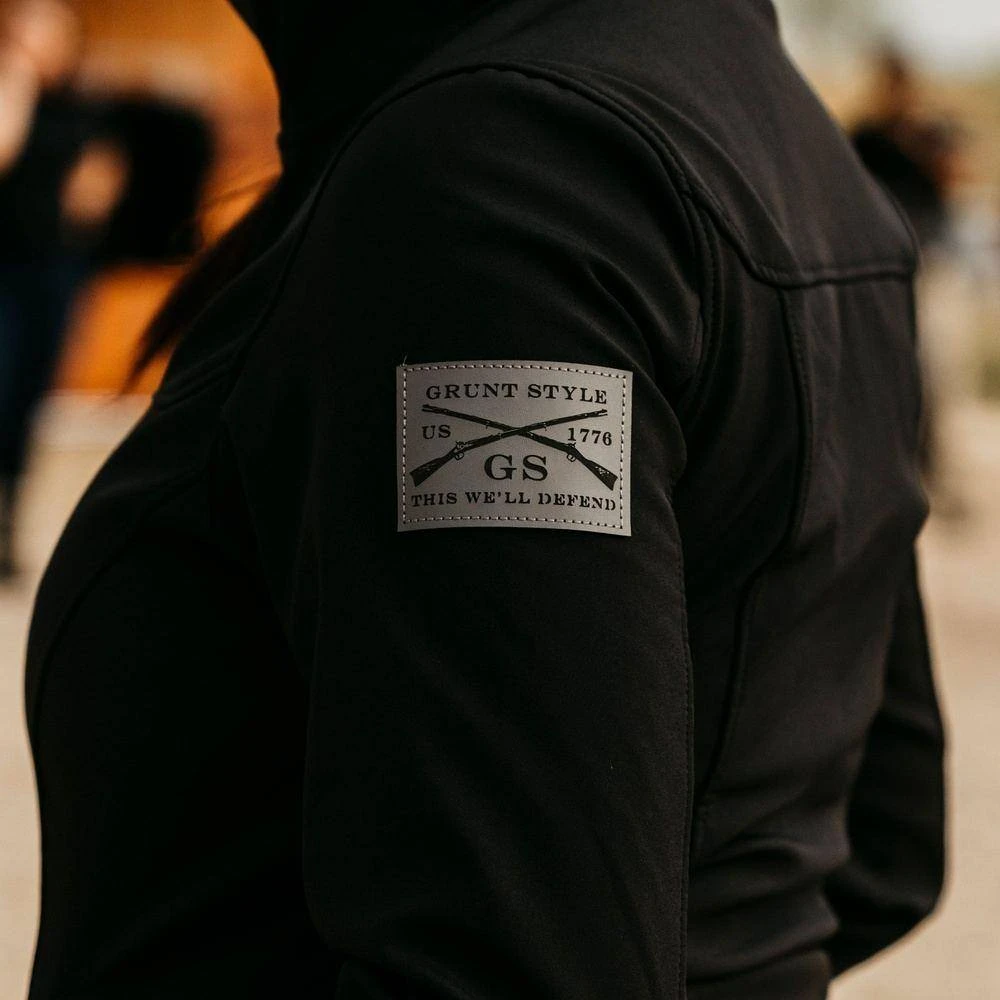 Women's Soft Shell Hoodie - Black - Image 9