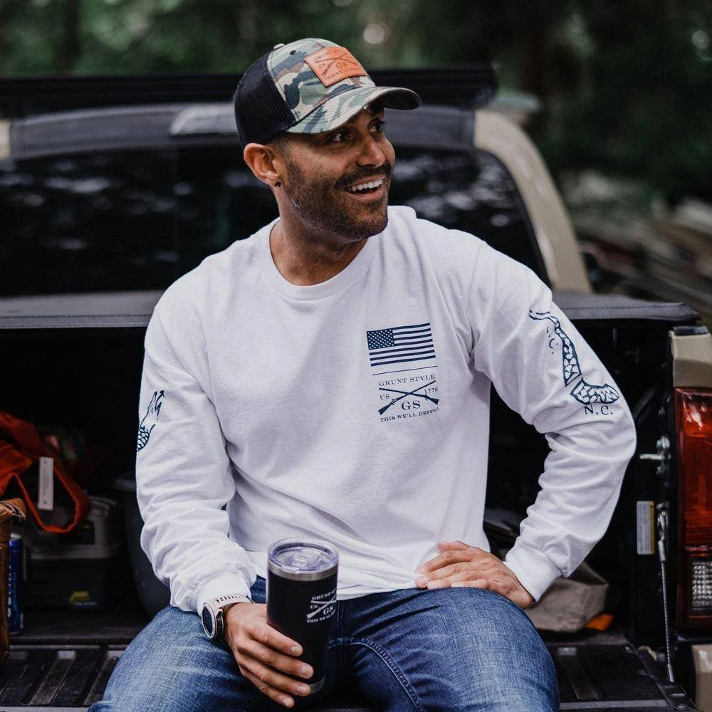 Join Or Die Long Sleeve - White - Image 3