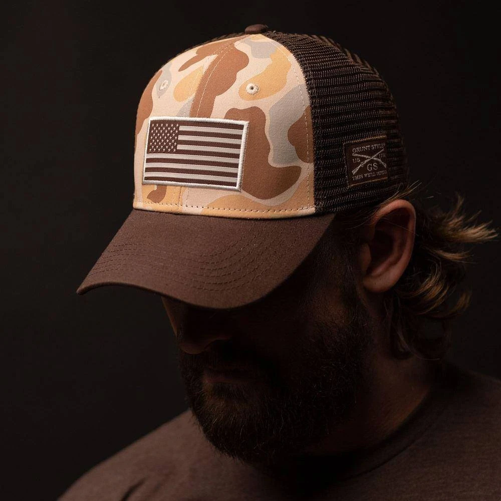 Accessories Frog Skin Beach Camo Mesh Hat