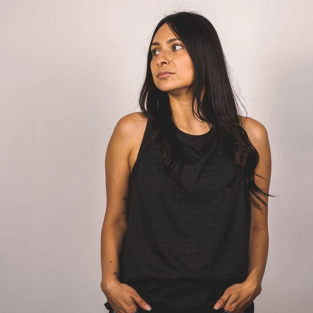 Women's Burn Out Tank - Black - Image 2