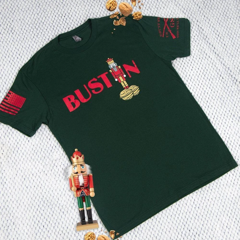 Bustin' T-Shirt - Forest Green - Image 4