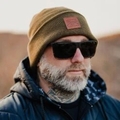 Accessories Cuffed Beanie - Military Green