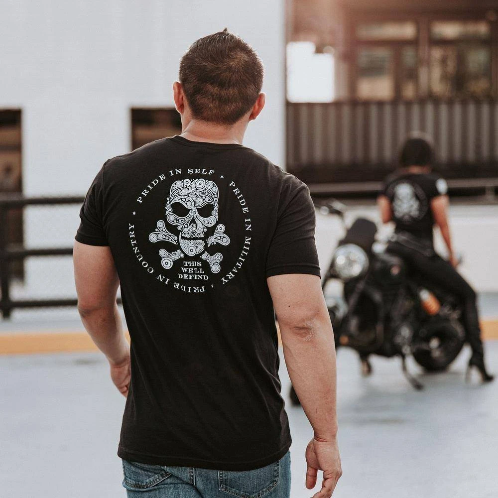 Death Paisley T-Shirt - Black - Image 3