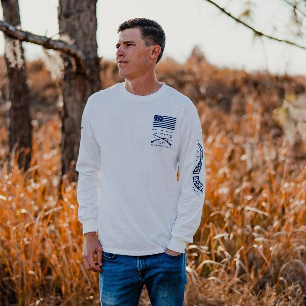 Join Or Die Long Sleeve - White - Image 4