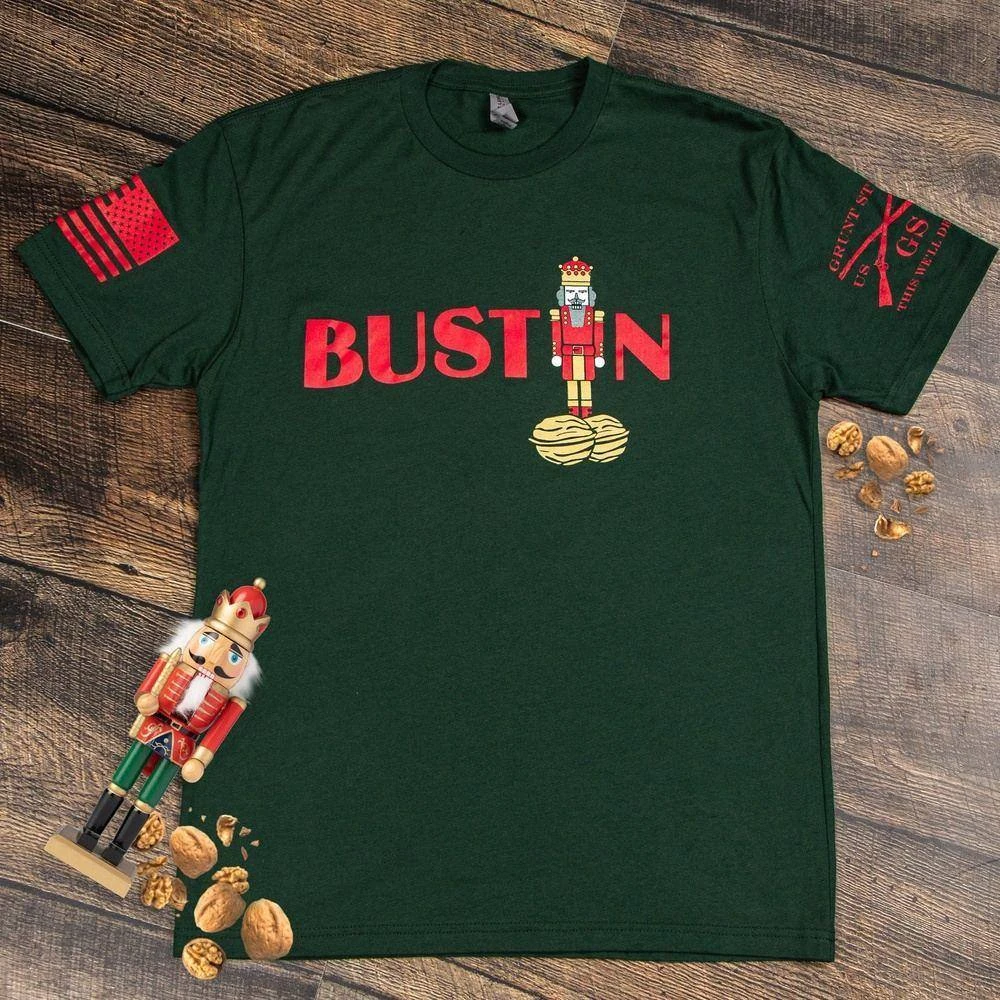 Bustin' T-Shirt - Forest Green - Image 2