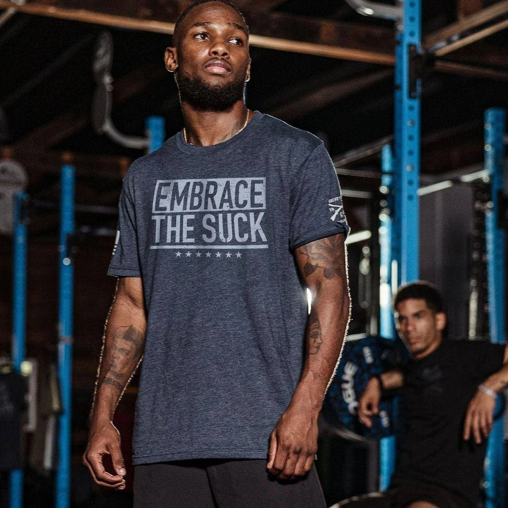 Embrace The Suck T-Shirt - Midnight Navy - Image 2