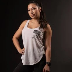 Women's Strength Through Suffering Flowy Tank - White