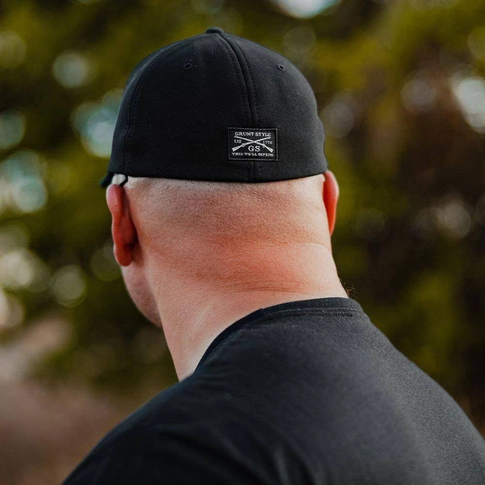 Accessories Black On Black Stretch Fit Hat - Image 2