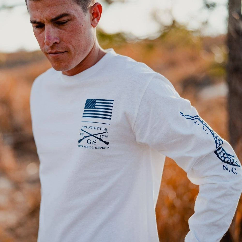 Join Or Die Long Sleeve - White - Image 7