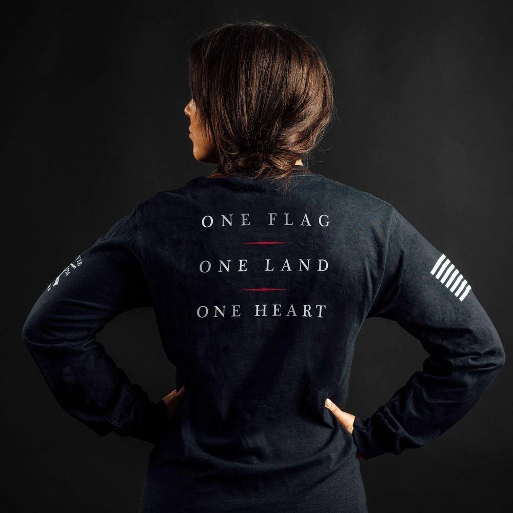 Women's Freedom Rose Long Sleeve - Black - Image 4