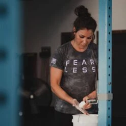 Women's Fear Less Slim Fit T-Shirt - Black Wash