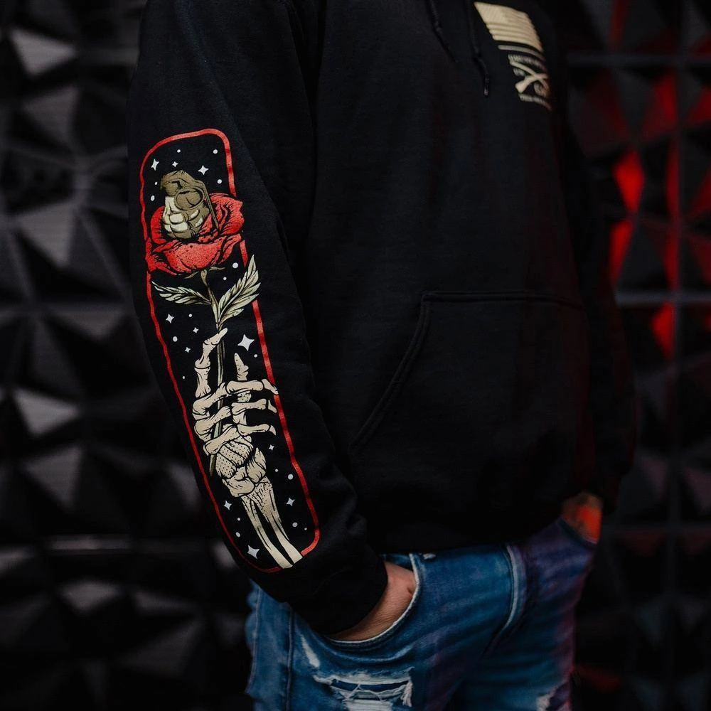 Death Rose Hoodie - Black - Image 4